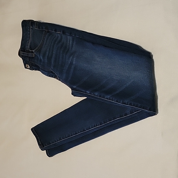 American Eagle dark wash super hi rise jegging size 0 long - Picture 1 of 7